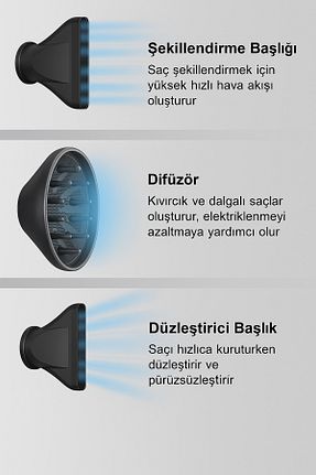 سشوار مشکی 3 Kademeli Simtech - کد 935149011