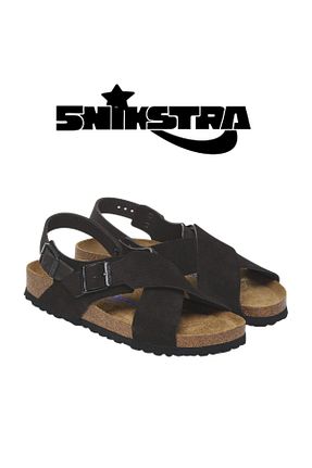 صندل مشکی زنانه پاشنه تخت Birkenstock - کد 924509202