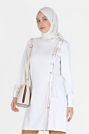 تونیک حجاب سفید زنانه مخلوط پلی استر Alvina - کد 801697072