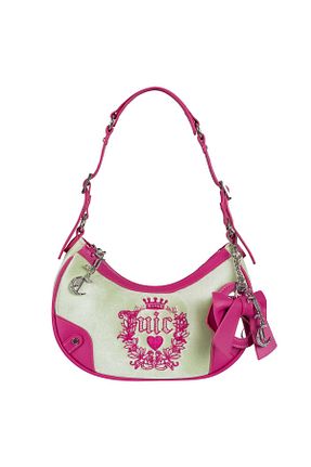 کیف دوشی سبز زنانه چرم مصنوعی Juicy Couture - کد 925092652