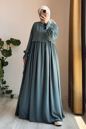 لباس حجاب سبز زنانه کلوش ANDE - کد 871118789