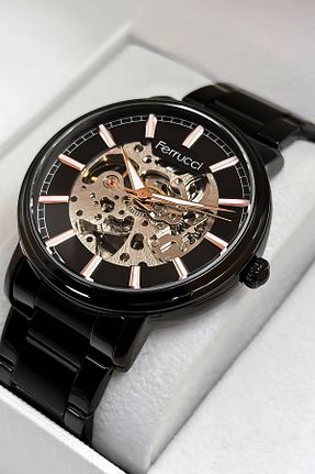 ساعت مچی مشکی مردانه 44 میلی متر Ferrucci - کد 773682608