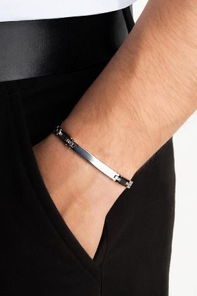 دستبند استیل (فولاد) متالیک مردانه استیل (فولاد) Stylesteel - کد 795925005