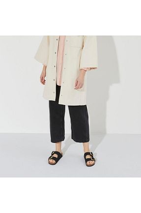 دمپائی مشکی زنانه پاشنه تخت Birkenstock - کد 719385038