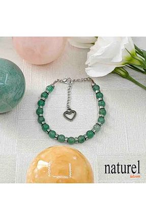 دستبند جواهر سبز زنانه سنگ طبیعی Naturel Tılsım - کد 950273851