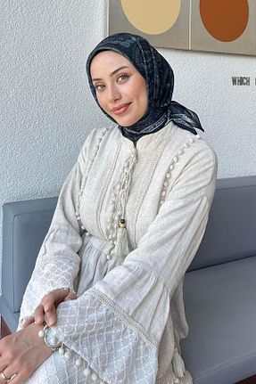 روسری مشکی پلی استر lamelif - کد 939114161