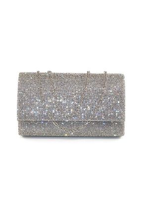 کیف مجلسی طوسی زنانه پارچه ای KEEBA - کد 923987904