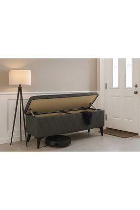 پوف و نیمکت طوسی 40 x 140 vavonni - کد 37988063