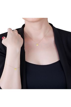 دستبند طلا زرد زنانه 14 عیار Altınbaş - کد 928940170