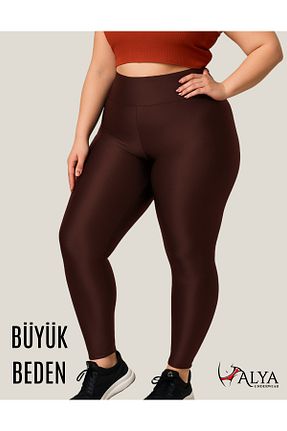 ساق شلواری سایز بزرگ قهوه ای زنانه بافتنی ALYA UNDERWEAR - کد 947147636