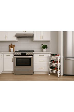 کابینت چند منظوره سفید پلاستیک Dükkanönü - کد 865584172