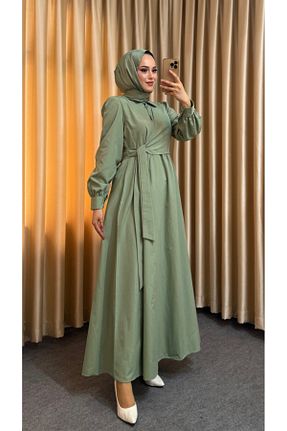 لباس حجاب سبز زنانه رگولار ENSA TESETTUR - کد 933183083