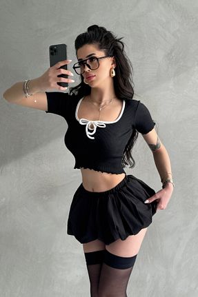 بادی مشکی زنانه یقه مربعی New Now - کد 928101142
