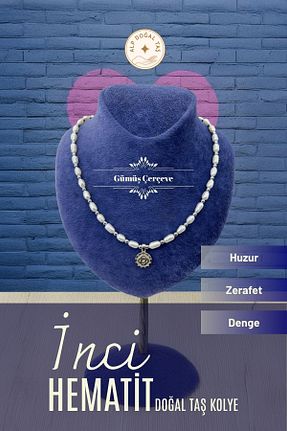 گردنبند نقره رنگی زنانه 925 عیار Alp Doğal Taş - کد 470582953
