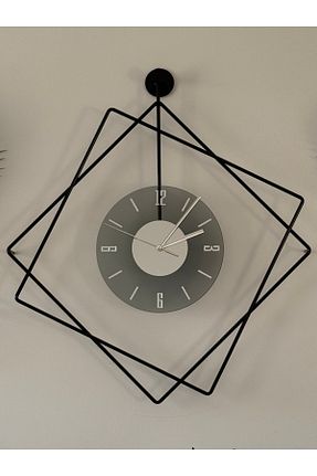 ساعت دیواری مشکی 50 x 60 MetaQuartz Aksesuar - کد 950993504