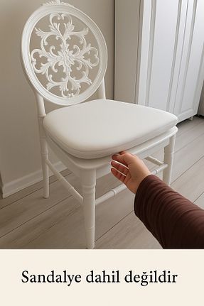 بالشتک صندلی سفید METİNEV - کد 754371497