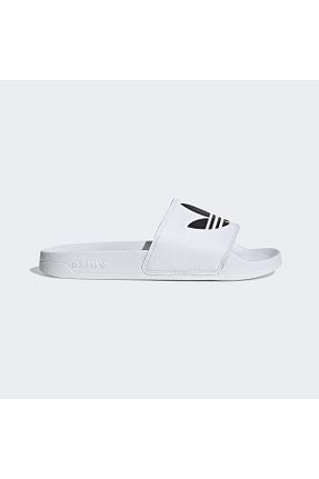 دمپائی سفید زنانه چرم مصنوعی adidas - کد 377626259