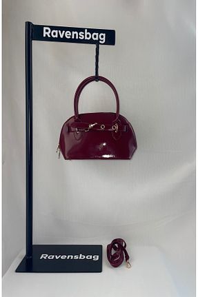 کیف دوشی زرشکی زنانه چرم مصنوعی ravensbag - کد 934828569