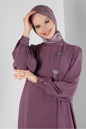 تونیک حجاب بنفش زنانه پلی استر Alvina - کد 805969172