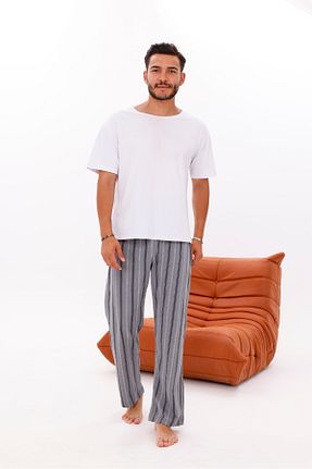 پائین تنه راحتی طوسی مردانه پنبه ای Pijamasoft - کد 950868412