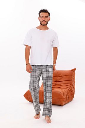 پائین تنه راحتی طوسی مردانه پنبه ای Pijamasoft - کد 950868502