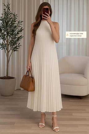 لباس سفید زنانه بافتنی Elbikom - کد 924539417