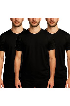 تیشرت مشکی مردانه رگولار BRAINWEAR - کد 951074018