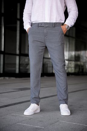 شلوار طوسی مردانه پارچه Newtime - کد 899146143