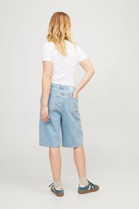 شلوار جین آبی زنانه پاچه ساده Jack & Jones - کد 843420855