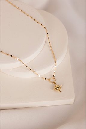 گردنبند طلا زرد زنانه 14 عیار Safir Kuyumculuk - کد 873321864