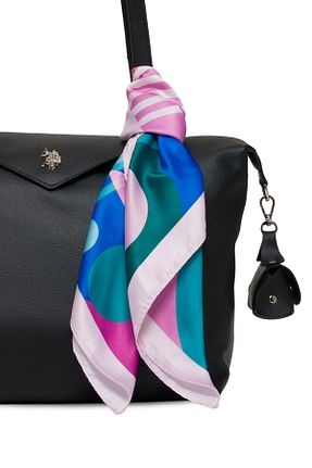 کیف دوشی مشکی زنانه چرم مصنوعی U.S. Polo Assn. - کد 940635470