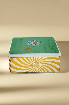 جعبه نگداری زرد فلزی Sarkap - کد 887369557