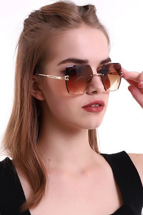 عینک آفتابی قهوه ای زنانه UV400 Della Pianto - کد 794212134