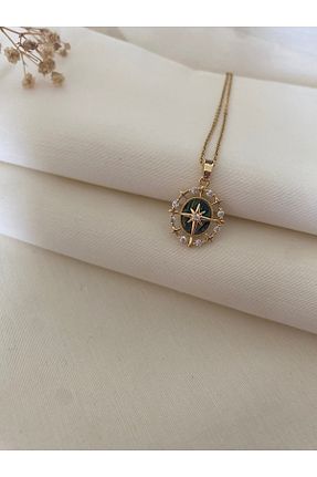 گردنبند استیل ( فولاد ) زرد زنانه استیل ضد زنگ VELMORIA - کد 927668413
