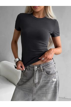 تیشرت رنگی زنانه کراپ COMBİNE MİCHAİL - کد 949631677