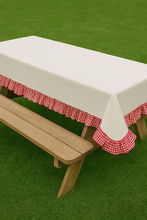 رومیزی سفید کتان Mirilliahome - کد 949638217