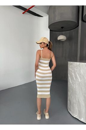 لباس بژ زنانه بافتنی Gameyal - کد 949683046
