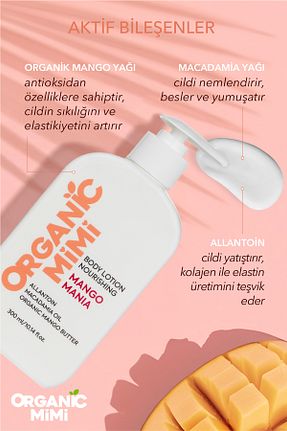 کرم بدن مرطوب کننده ORGANİC MİMİ - کد 949936323
