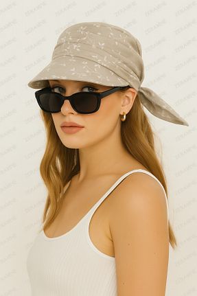 کلاه رنگی زنانه پنبه ای ZERAMİNE - کد 950040850