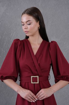 لباس زرشکی زنانه بافتنی bayansepeti - کد 950200792