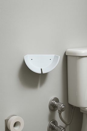 پایه دستمال توالت سفید پلاستیک VEMA - کد 950209041