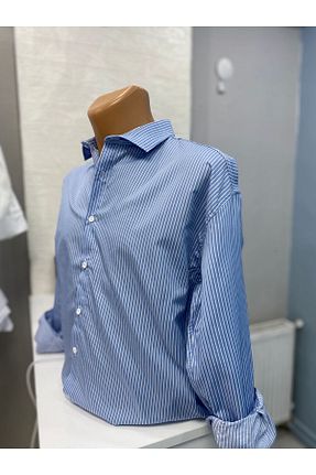 پیراهن آبی زنانه Overshirt Atakan - کد 950251344