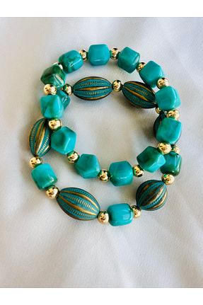 دستبند جواهر فیروزه ای زنانه COCOSH TAKI - کد 950457923