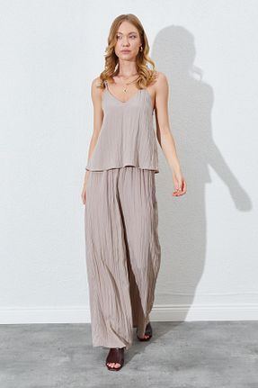ست بالاتنه و پائین تنه سفید زنانه بافتنی Tena - کد 950459897