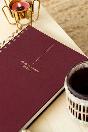 سر رسید زرشکی Spiralli Matt Notebook - کد 950524333