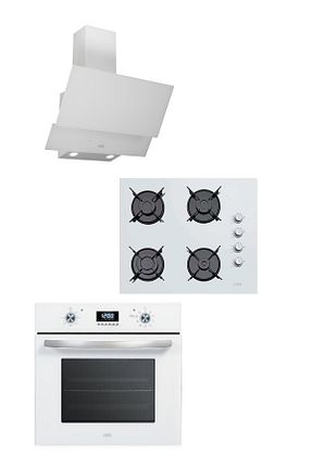 ست هود و اجاق گاز سفید گارانتی نمایندگی رسمی Çetintaş Evii - کد 951303353