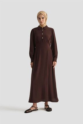 لباس حجاب قهوه ای زنانه Relaxed Armine - کد 950601046
