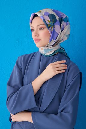 روسری فیروزه ای İpek Tivil Belli - کد 950631083