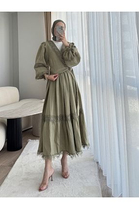 ست بالاتنه و پائین تنه خاکی زنانه بافتنی feiruz - کد 951714140