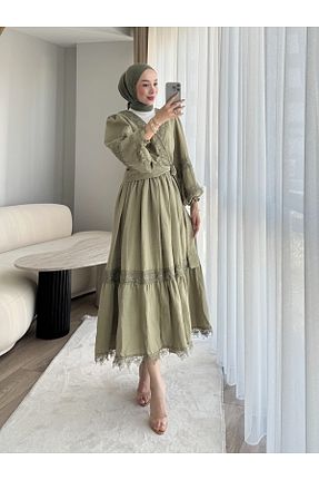 ست بالاتنه و پائین تنه خاکی زنانه بافتنی feiruz - کد 951714140